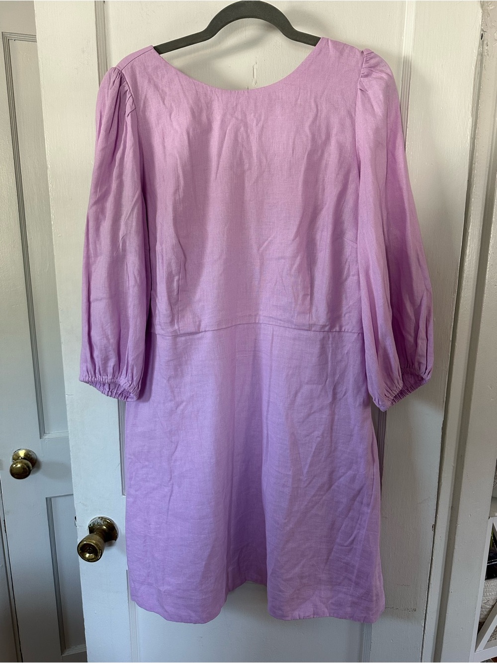 Ann Taylor Lavender Smocked Waist Dress